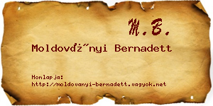 Moldoványi Bernadett névjegykártya